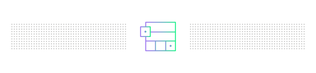 Banner graphic of a purple and green HMI symbol. 