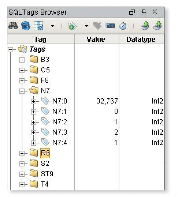 SQL Tag Browser