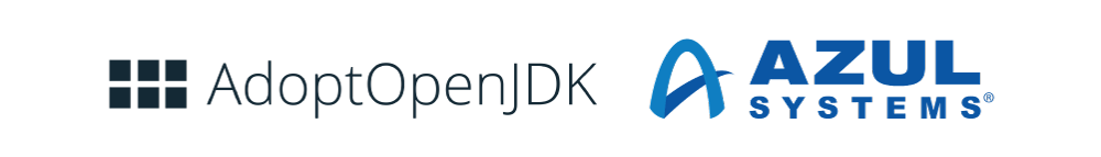 AdoptOpenJDK and Azul Systems Logos