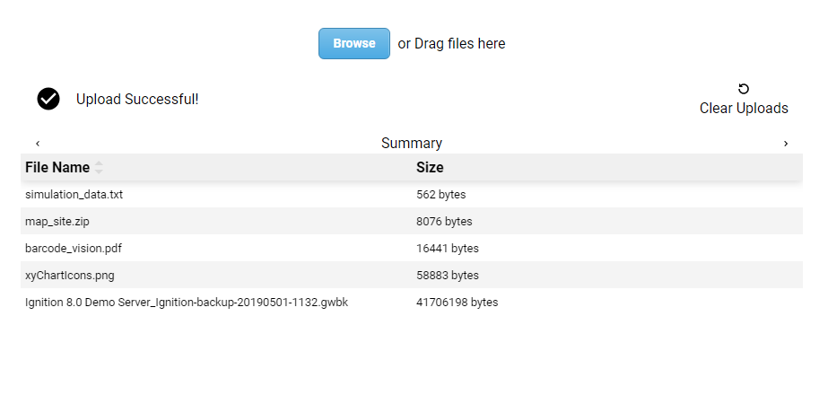 File upload in perspective