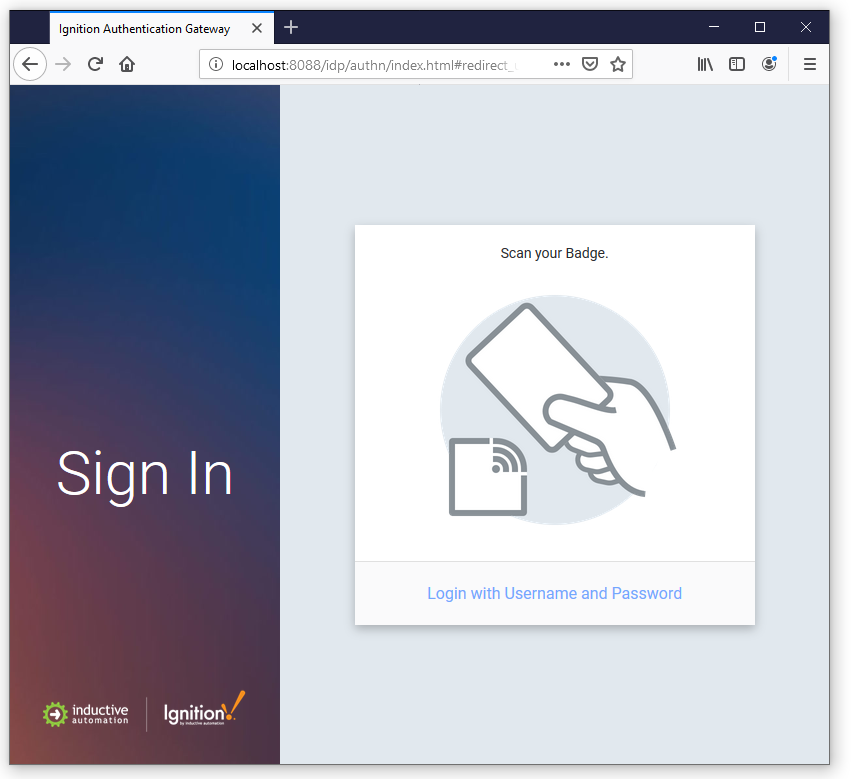 Ignition Authentication Badge SignIn