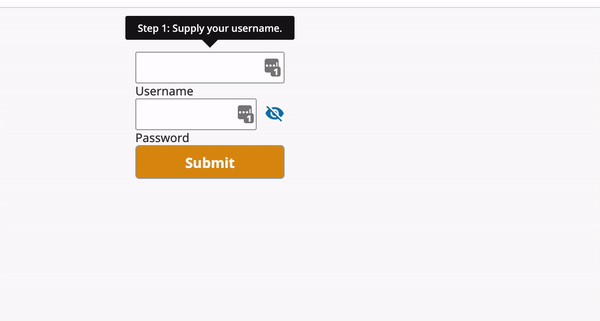Submit Username graphic