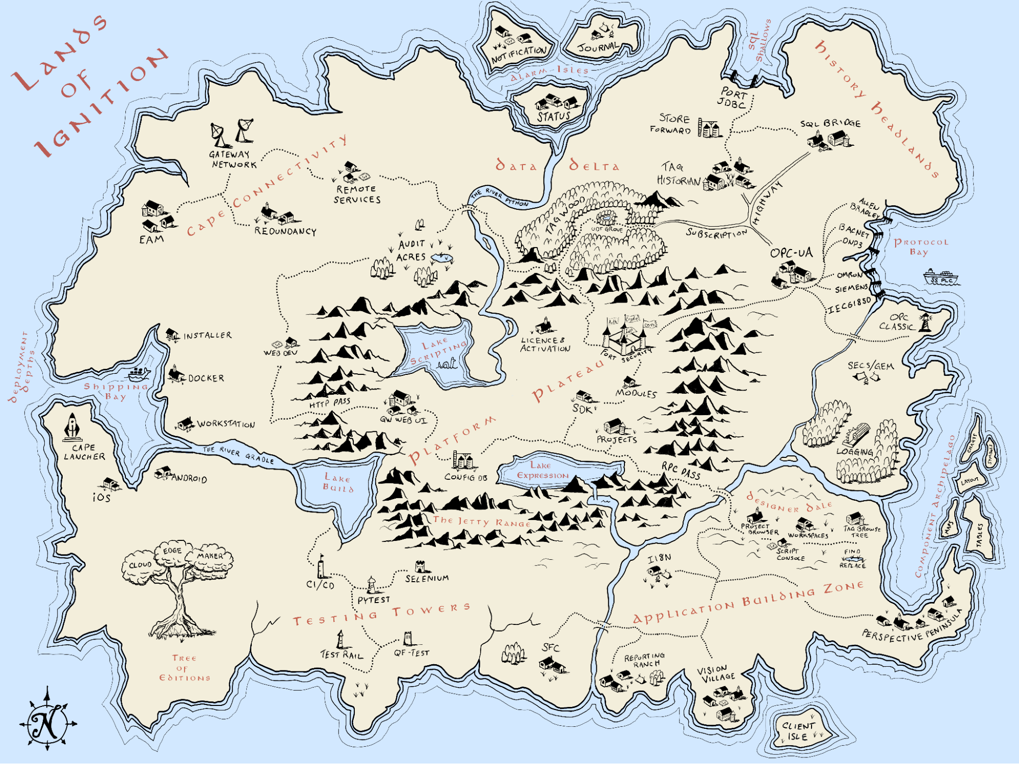 Lands of Ignition Map.