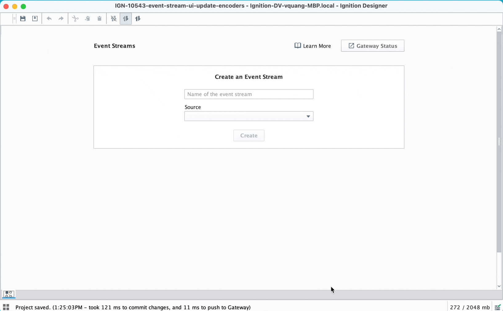The new Event Streams Module gif.
