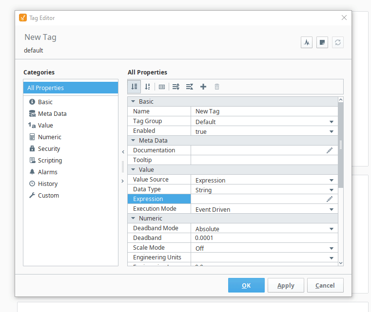 Expression Binding Editor