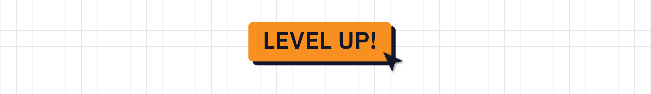 Level Up divider graphic