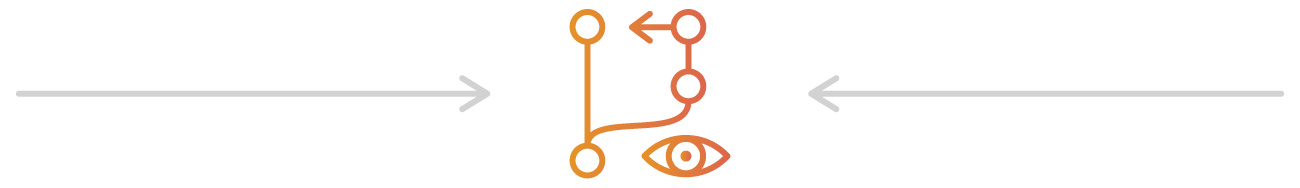 Visibility and agility divider graphic.