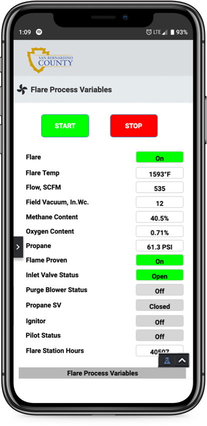 an iPhone running a webapp built with Ignition Perspective